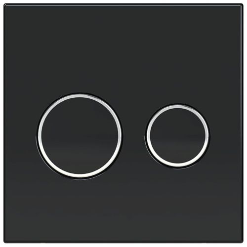 Клавиша смыва механическая KK POL UNI SPP/178/0/K цвет черный/хром