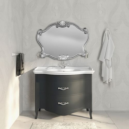 Тумба с раковиной TW collection Armony NUOVO ARM2110-GF+GIU200110/ALZA bi*1 комплект 112х62х90 цвет серый