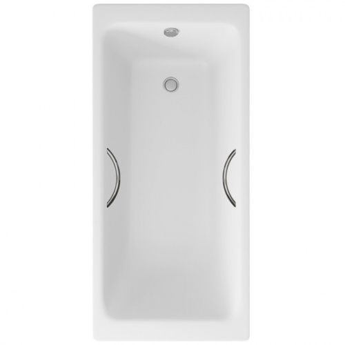 Ванна чугунная Delice Parallel DLR220505R 170х70 пристенная прямоугольная без ножек с ручками