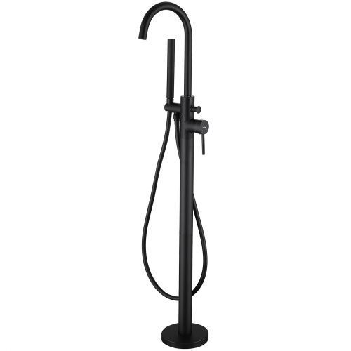 Смеситель ABBER Wasser Kreis AF8115B напольный черный матовый