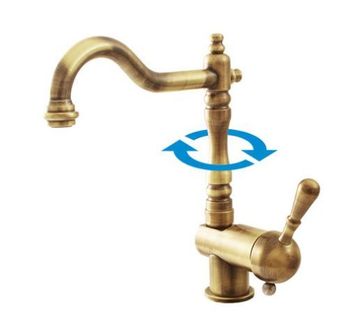 Смеситель для кухни RavSlezak LABE L408.5/8SM на мойку бронза