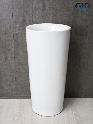 Раковина керамическая Gid Autonomo 81118 41х41 напольная цвет белый без отверстий под смеситель