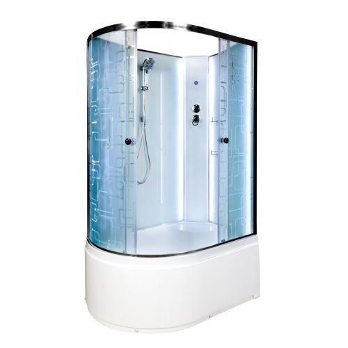 Душевая кабина AvaCan EM4511RNLED 110х80 асимметричная без крыши ориентация правая