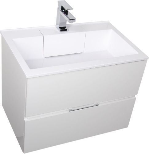 Тумба под раковину Aquanet Алвита 00184302 69х45х53 подвесная цвет белый