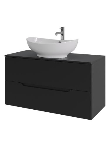 Тумба с раковиной Orange Line Li-100TubMDF+B08-585W 101х46х73