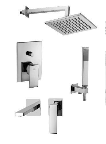 Душевая система Paffoni Elle KITEL015CR105KING встраиваемая в стену