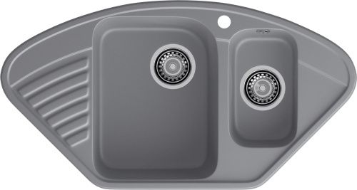 Кухонная мойка Granfest Quarz 14 темно-серый 93х50 цвет темно-серый поверхность матовая