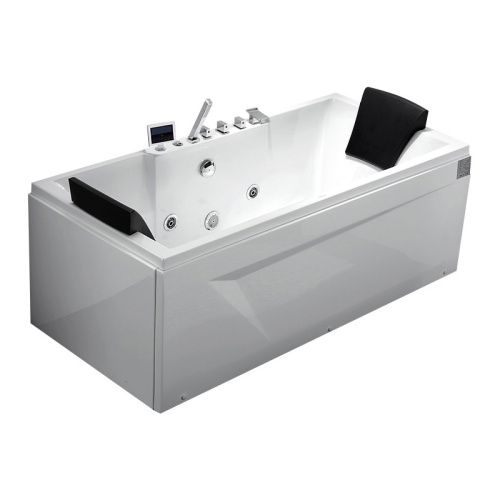 Ванна акриловая гидромассажная Gemy G9065 K R 175х85 пристенная прямоугольная с каркасом