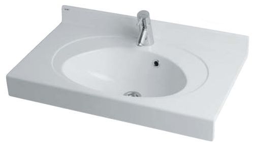 Раковина из литьевого мрамора Aquaton Отель 1A70063NOT010 79х47 подвесная цвет белый 1 отверстие под смеситель