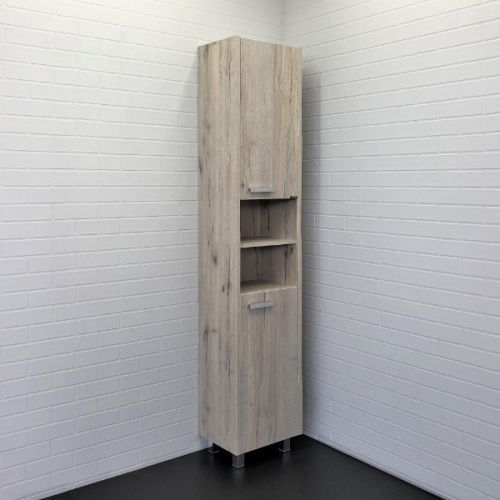 Шкаф-пенал Comforty Марио 00-00005976CF 40х30х190 напольный цвет дуб дымчатый