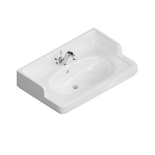 Раковина керамическая Kerama Marazzi POMPEI PO.wb.80 80х50 подвесная цвет белый 1 отверстие под смеситель