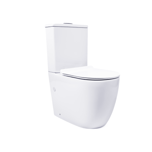 Унитаз напольный с бачком CHARUS TORRE BIANCA CT700-131WT белый с сиденьем микролифт безободковый смыв торнадо