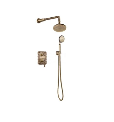 Душевая система Bronze de Luxe 10138R встраиваемая в стену цвет бронза
