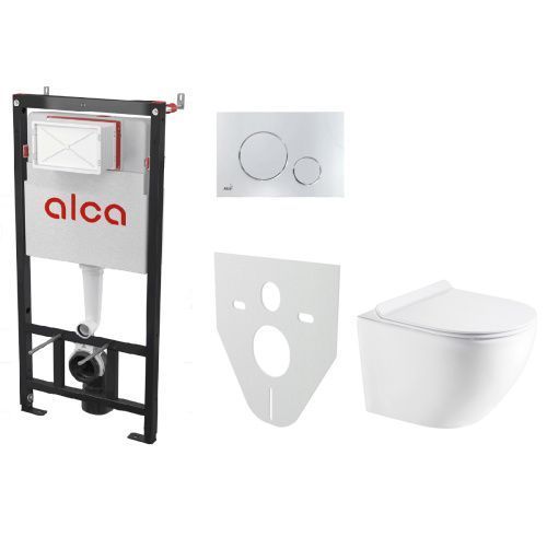 Комплект унитаз с инсталляцией  Azario  AM101/1120-4:1 RU M671-0001+AZ-2003