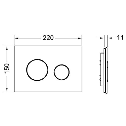 Панель смыва механическая Tece TECEloop 9240650 цвет белый - фото 2