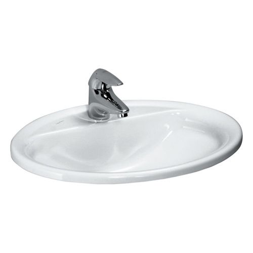 Раковина керамическая Laufen Pro 8.1395.1.000.104.1 60 см встраиваемая цвет белый 1 отверстие под смеситель