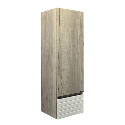 Шкаф-пенал Comforty Страсбург 00-00006574CF 35х32х110 подвесной цвет дуб дымчатый