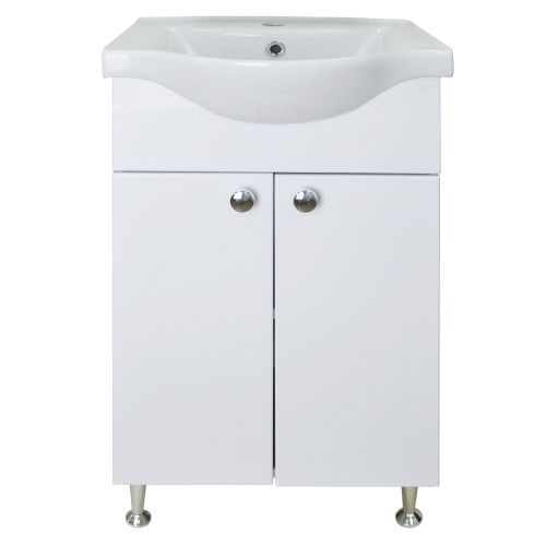 Тумба с раковиной Loranto Моника CS00071364 50х37х82 напольная цвет белый
