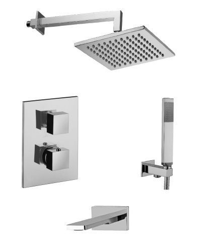 Душевая система Paffoni Elle KITLEQ519CR120KING встраиваемая в стену