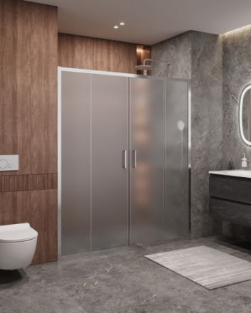 Душевая дверь Cezares MOLVENO MOLVENO-BF-2-170-P-Cr 170х195 стекло рифленое профиль хром глянцевый