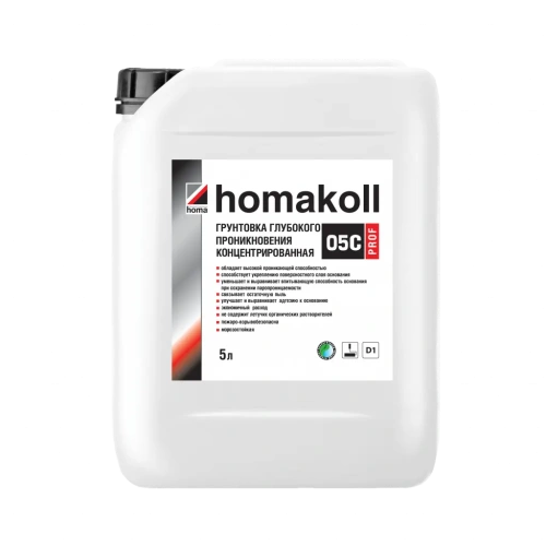 Грунтовка (концентрат) Homakoll 05 C PROF H05C 5 л