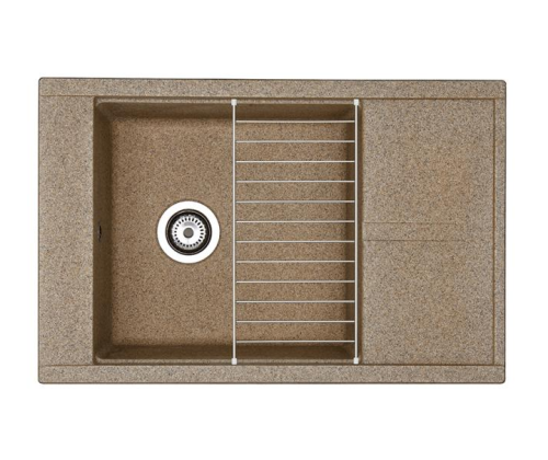 Кухонная мойка Aquaton Делия 1A715132DE270 78х51 цвет коричневый поверхность матовая