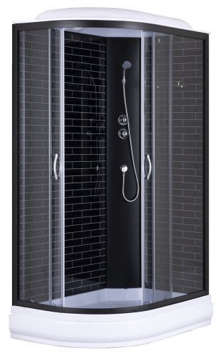 Душевая кабина Loranto CS-66120-20R GB 120 120х80 прямоугольная/асимметричная с крышей ориентация правая