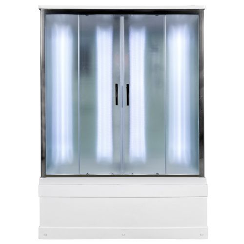 Душевой бокс AvaCan  EM4517LED+GM 170х90 стекло с рисунком профиль хром
