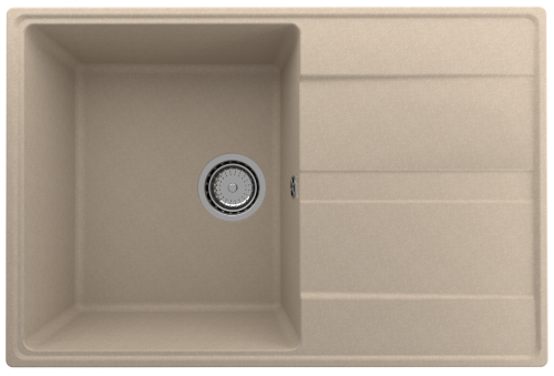 Кухонная мойка Ulgran Quartz Prima 750-03 75х50 цвет бежевый поверхность матовая