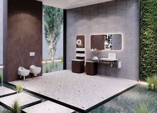 Полка Creavit Foglia FL1060.00 60х3х160 подвесная цвет белый/коричневый