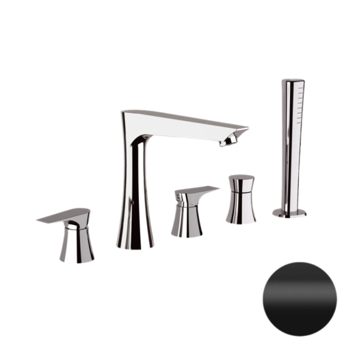 Смеситель Daniel Diva DV449115 на борт ванны черный