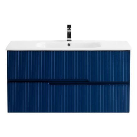 Тумба под раковину Cezares DUET DUET-1000-2C-SO-SPF-P 97х45х50 подвесная цвет синий