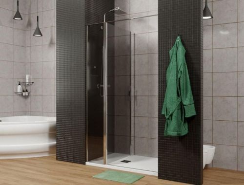 Душевая дверь Allen Brau Priority 3.31001.00G 90х200 стекло тонированное профиль хром глянцевый