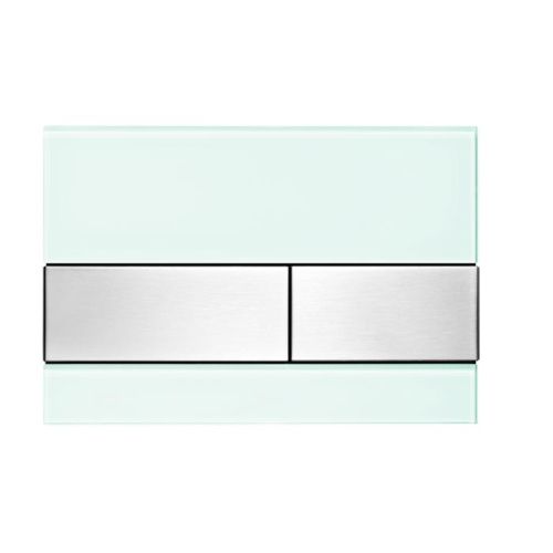 Панель смыва механическая Tece TECEsquare 9240804 цвет зеленый/хром матовый