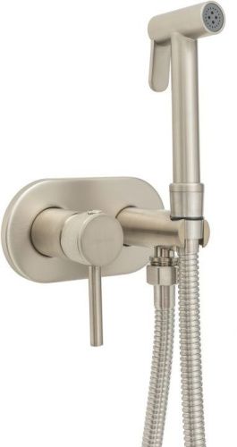 Гигиенический душ со смесителем Allen Brau Priority 5.31005-BN встраиваемый в стену никель