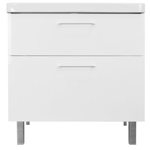 Тумба с раковиной Azario Ника CS00082789 80х47х85 напольная цвет белый