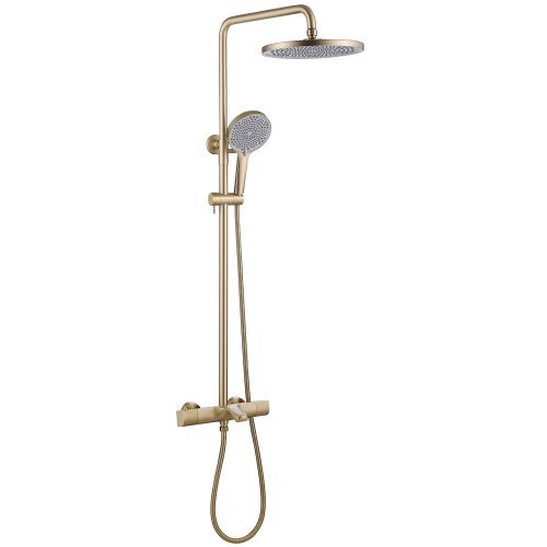 Душевая стойка ABBER AF8516G настенная цвет золото матовое