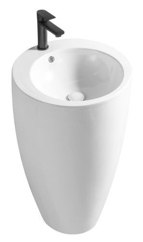 Раковина из санфаянса Azario COMELLA AZ-311 50х50 напольная цвет белый 1 отверстие под смеситель