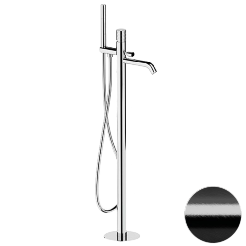 Смеситель для ванны Remer Celebrity CEC08CFP напольный черный брашированный хром