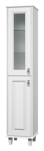 Шкаф-пенал Misty Версаль П-Вер05035-011ВСЛ 37х37х182 напольный цвет белый
