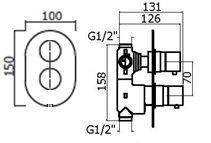 Смеситель для душа Plumberia Selection Ixo XOT5040NO встраиваемый черный матовый - фото 2