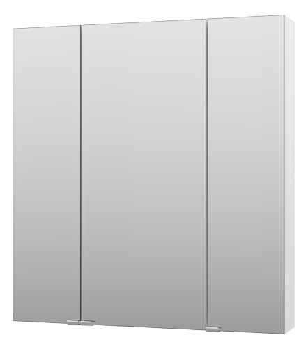 Зеркало-шкаф Misty Аура Э-Аур02075-01 75х15х80 подвесной цвет белый