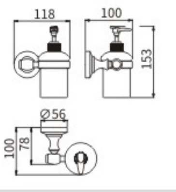 Дозатор CeramaLux BIANCO 52012 - фото 2