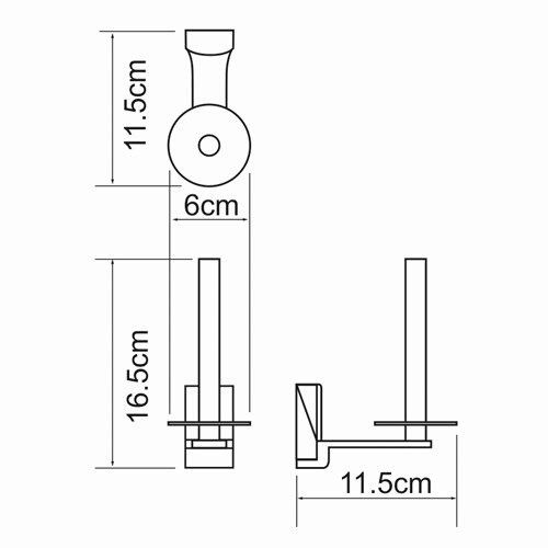 Бумагодержатель WasserKRAFT 5097 - фото 4