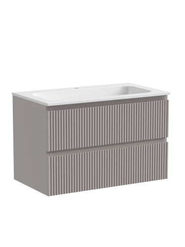 Тумба под раковину Sancos SNOB R SNR80SM 79х45х50 подвесная цвет бежевый