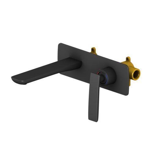 Смеситель для раковины Timo Helmi 4071/03SM встраиваемый в стену черный матовый