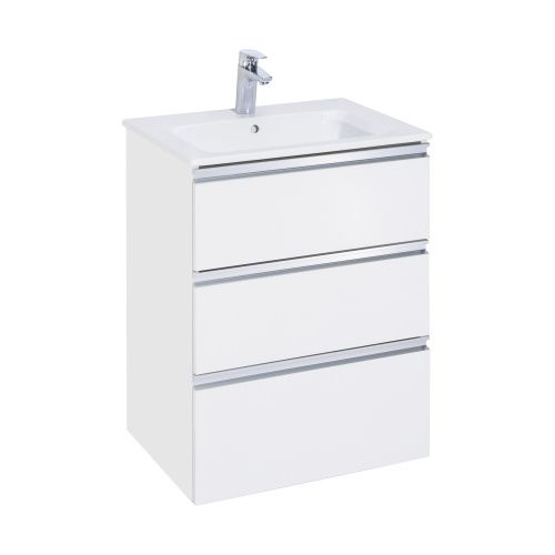 Тумба под раковину Roca THE GAP A857404806 59х45х74 подвесная цвет белый глянцевый