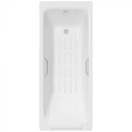 Ванна чугунная Delice Palomba DLR230620R-AS 170х70 пристенная прямоугольная без ножек с отверстиями под ручки