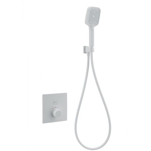 Смеситель для душа Wonzon & Woghand WW-D1017-B-MW встраиваемый в стену белый с термостатом