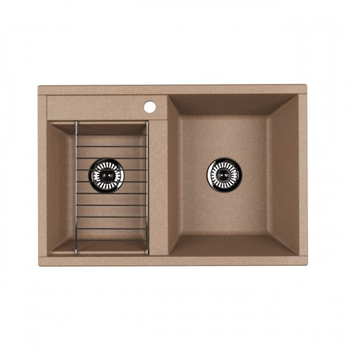 Кухонная мойка Aquaton Делия 78 1A723132DE260 78х52 цвет коричневый